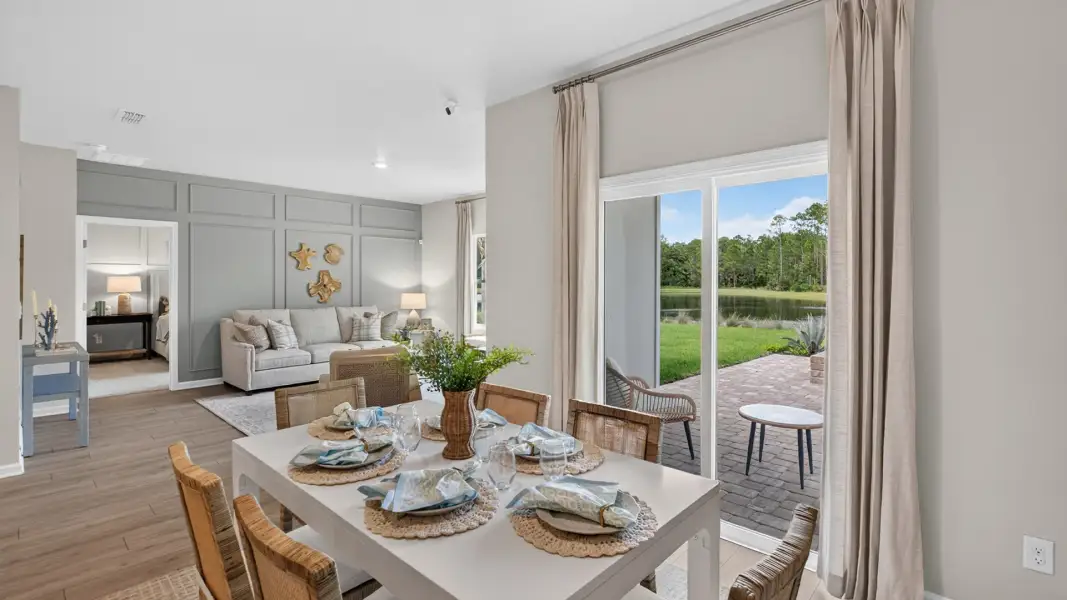Furnished interior view inside a new home in American Village, Palm Coast (Image 10).
