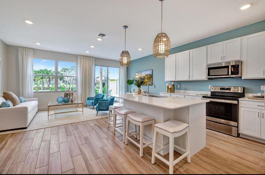 Furnished interior view inside a new home in Aspire at Hawks Ridge, Port St. Lucie (Image 14).