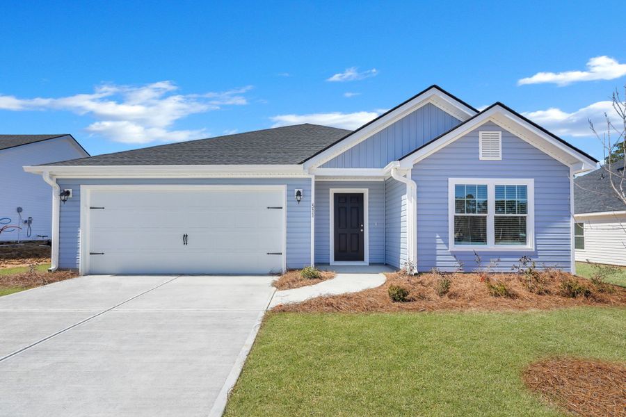 Representative exterior photo of a completed home built from the The Aspen by Smith Family Homes in Belair East, Statesboro, GA (Image 19). Representative exterior photo of a completed home built from the The Aspen by Smith Family Homes in Belair East, Statesboro, GA (Image 19).