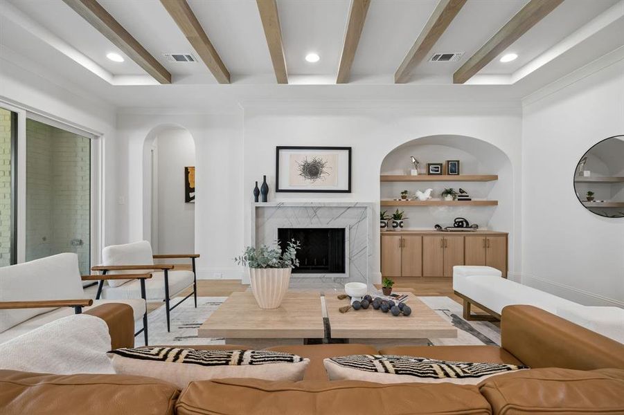 Furnished interior view inside a new home in , Dallas (Image 28).