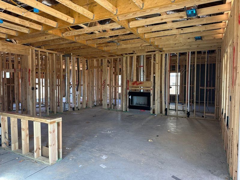 In-progress construction of a new home in Covenant Springs, Springtown, TX (Image 5).