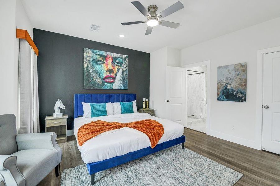 Furnished interior view inside a new home in , Houston (Image 7).