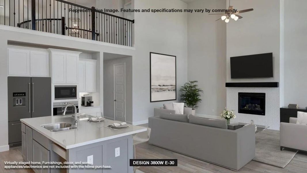 Furnished interior view inside a new home in Valencia 60', Manvel (Image 8). Furnished interior view inside a new home in Valencia 60', Manvel (Image 8).