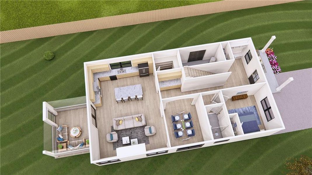 2D floor plan layout of this home in , Scottdale, GA (Image 3).