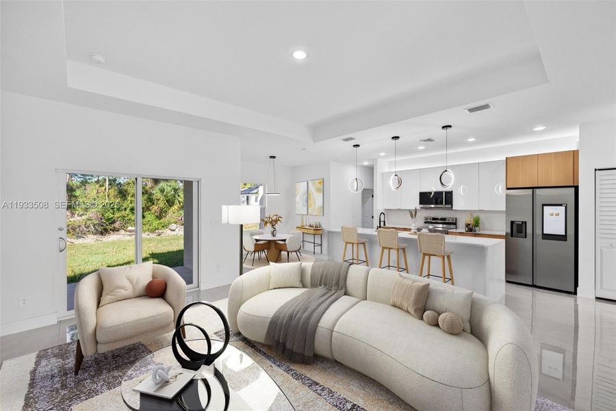 Furnished interior view inside a new home in , Lehigh Acres (Image 6).