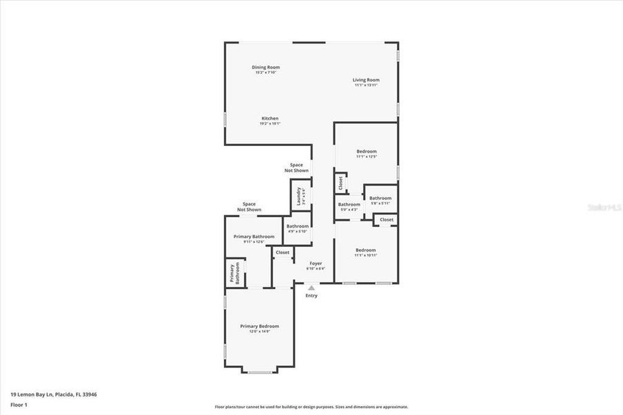 2D floor plan layout of this home in , Placida, FL (Image 5).