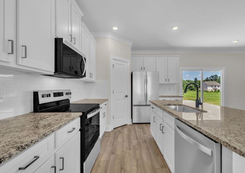 The kitchen comes chef-ready. The kitchen comes chef-ready.