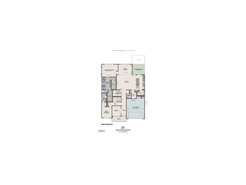 2D floor plan layout of this home in Rockport, Wake Forest, NC (Image 4).
