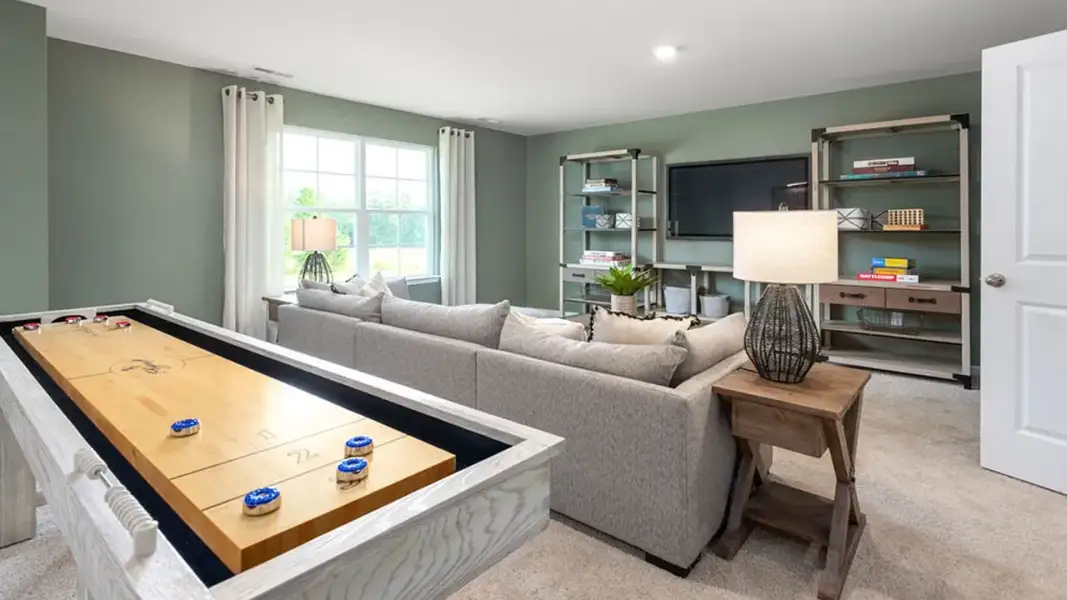 Furnished interior view inside a new home in The Estates at Edinborough, Gibsonville (Image 30).