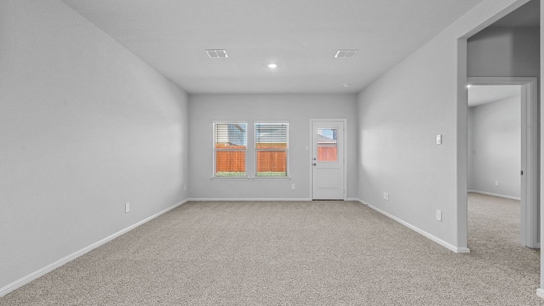 Representative unfurnished interior of a home built from the Florence by D.R. Horton in The Hills at Reunion, Newark (Image 18). Representative unfurnished interior of a home built from the Florence by D.R. Horton in The Hills at Reunion, Newark (Image 18).