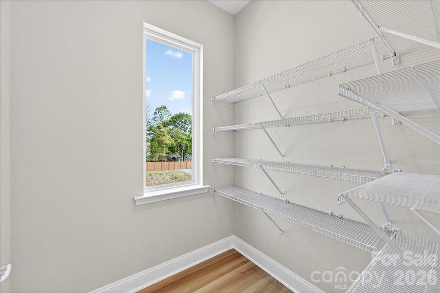 Kitchen pantry with window