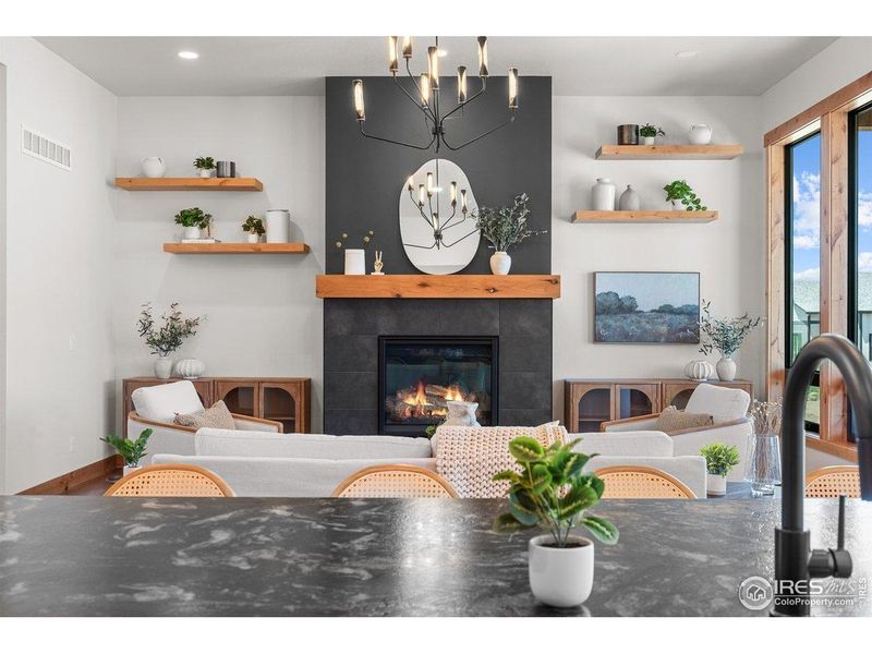 Furnished interior view inside a new home in Harvest Ridge, Berthoud (Image 9).