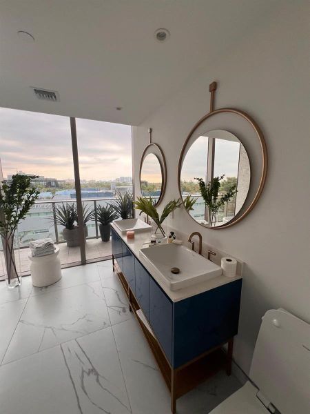 Furnished interior view inside a new home in Mr. C Residences, Miami (Image 9).