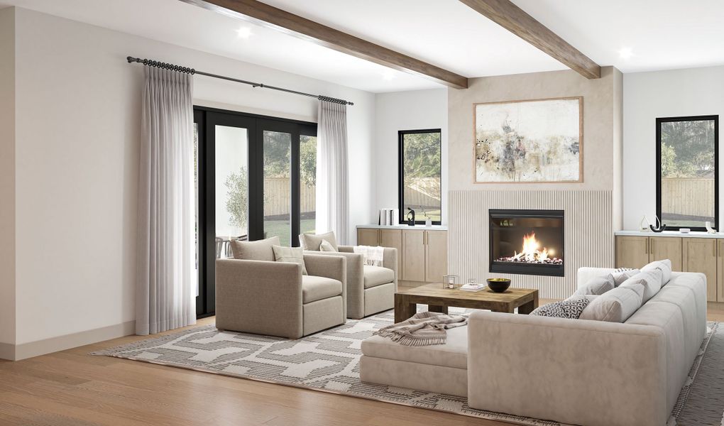 Furnished interior view inside a new home in , Dallas (Image 4).