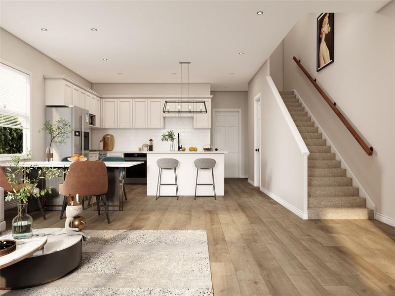 Beautiful kitchen - example photo, virtually staged