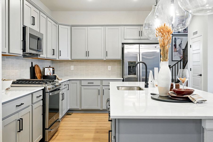 Representative furnished interior of a home built from the Stella Plus by Taylor Morrison in Parterre Horizon Collection, Thornton (Image 12).