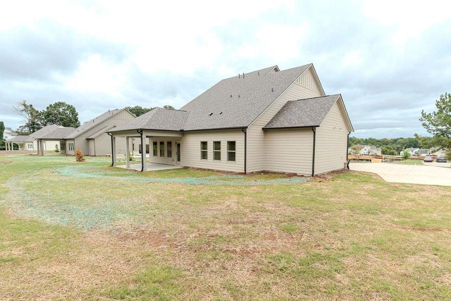 Exterior details and patio area of a home in , Hoschton (Image 33).