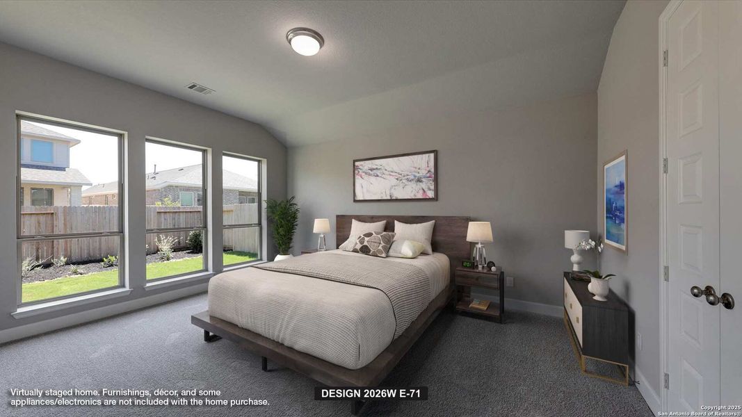 Furnished interior view inside a new home in Kallison Ranch 45', San Antonio (Image 6). Furnished interior view inside a new home in Kallison Ranch 45', San Antonio (Image 6).