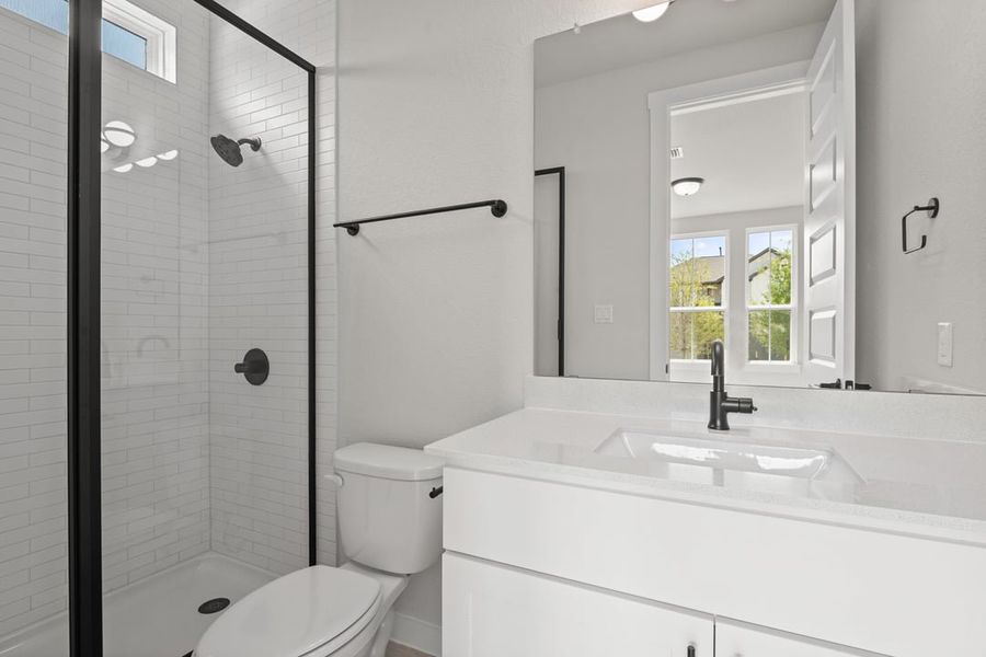 Furnished interior view inside a new home in Park Collection at Lariat, Liberty Hill (Image 14).