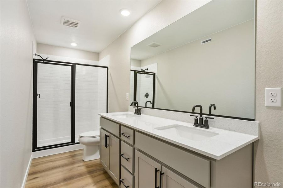 Furnished interior view inside a new home in Second Creek Farm, Commerce City (Image 3). Furnished interior view inside a new home in Second Creek Farm, Commerce City (Image 3).