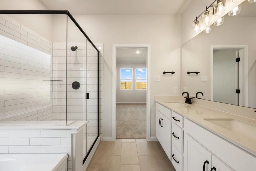 Furnished interior view inside a new home in Patterson Ranch, Georgetown (Image 14).