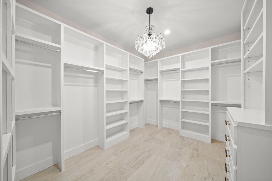 Primary first closet