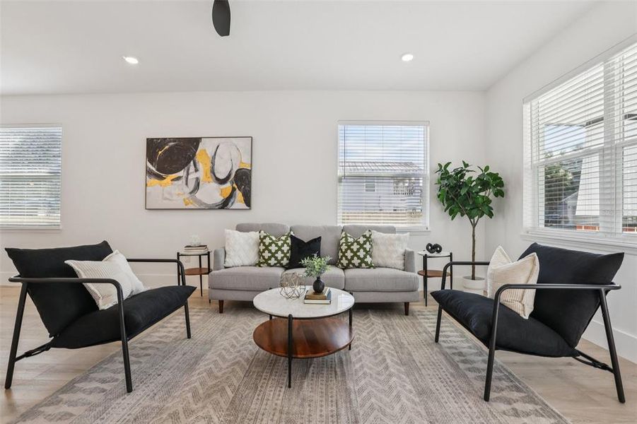 Furnished interior view inside a new home in , Tampa (Image 43).