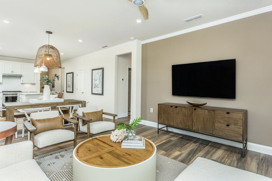 Furnished interior view inside a new home in Del Webb Southern Harmony, Murfreesboro (Image 33). Furnished interior view inside a new home in Del Webb Southern Harmony, Murfreesboro (Image 33).