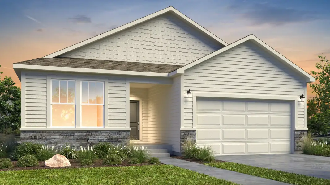 Representative exterior photo of a completed home built from the Lilac by View Homes in Aspen Ranch, Fountain, CO (Image 26).