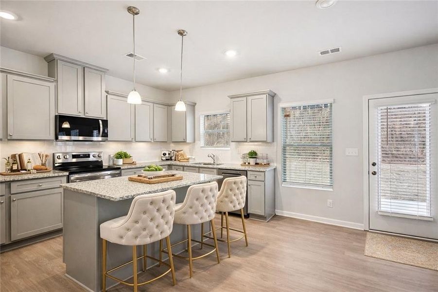 Furnished interior view inside a new home in The Hills at Cedar Creek, Winder (Image 7). Furnished interior view inside a new home in The Hills at Cedar Creek, Winder (Image 7).