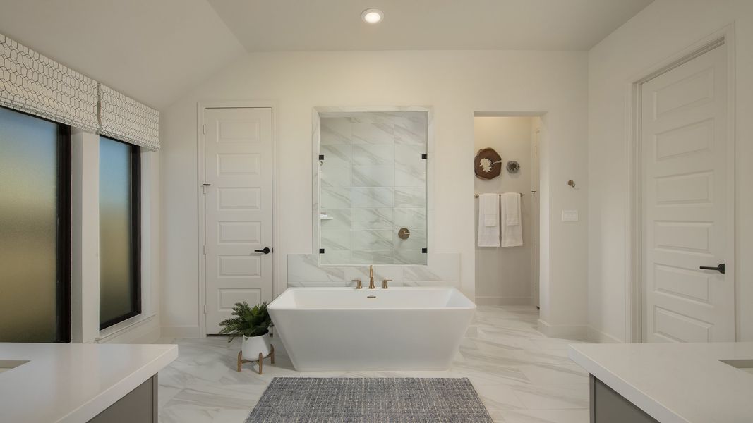 Furnished interior view inside a new home in Marvida 55' - Gated, Cypress (Image 9).