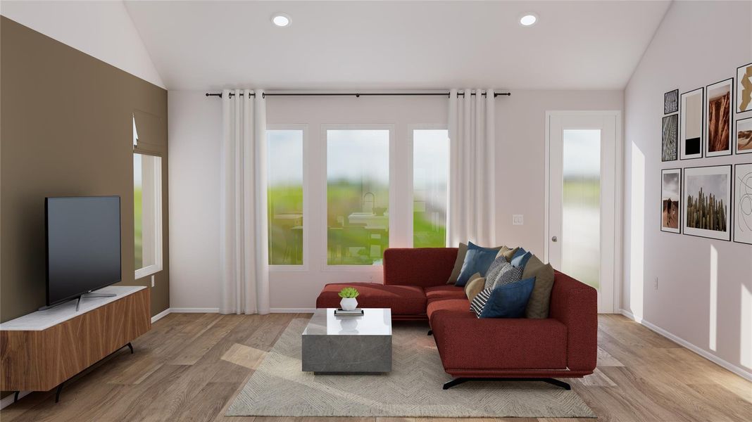 Furnished interior view inside a new home in Anniston, Katy (Image 22). Furnished interior view inside a new home in Anniston, Katy (Image 22).