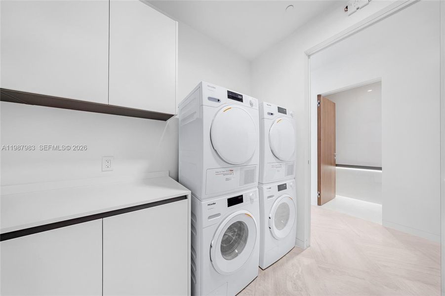 Furnished interior view inside a new home in , Miami (Image 10).