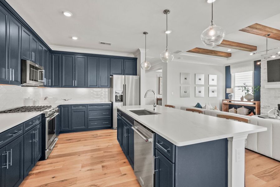 Furnished interior view inside a new home in Carolina Riverside, Belmont (Image 14).