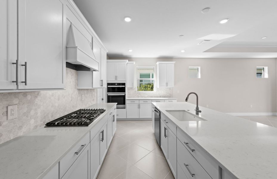 Furnished interior view inside a new home in Del Webb Oak Creek, North Fort Myers (Image 8).