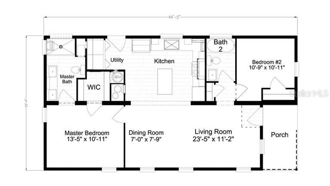 2D floor plan layout of this home in , Paisley, FL (Image 3).