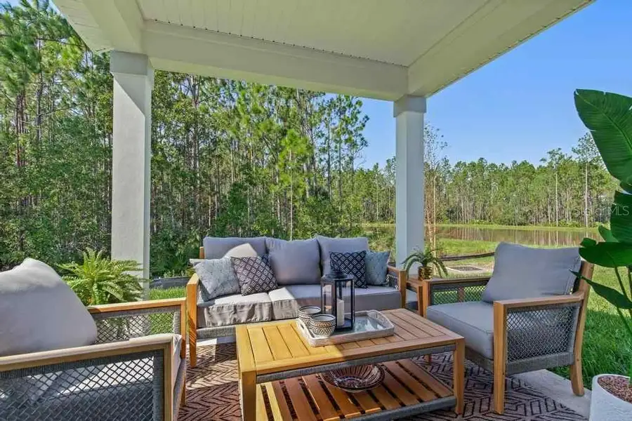 Exterior details and patio area of a home in , Palm Coast (Image 3). Exterior details and patio area of a home in , Palm Coast (Image 3).