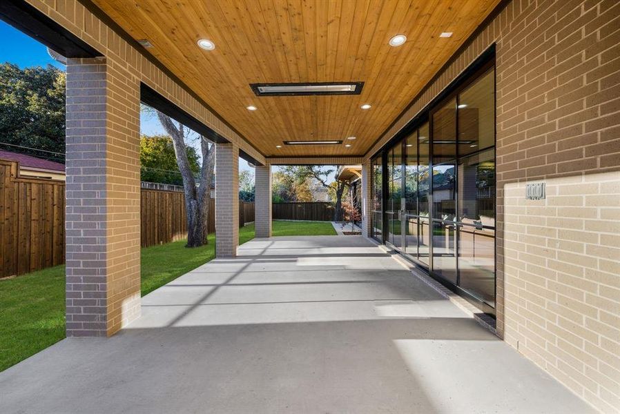Exterior details and patio area of a home in , Dallas (Image 3). Exterior details and patio area of a home in , Dallas (Image 3).