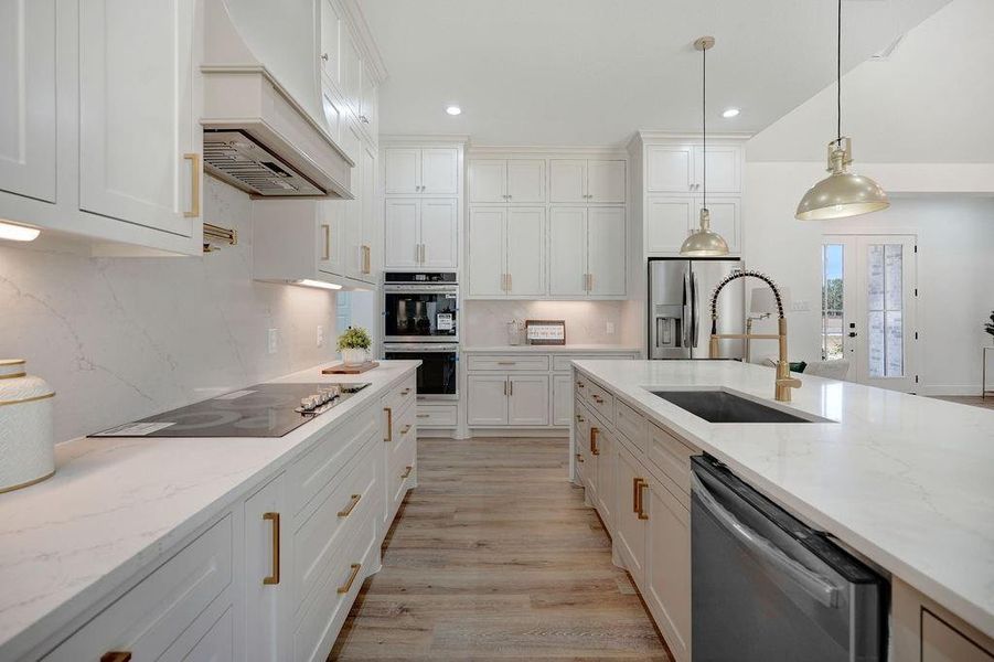 Furnished interior view inside a new home in , Conroe (Image 33).