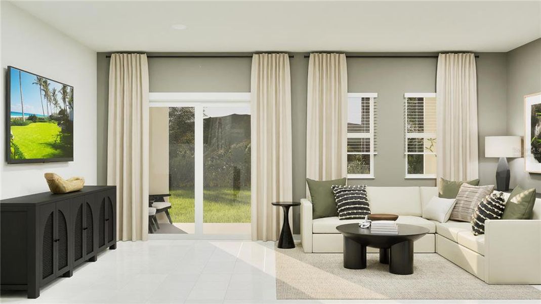 Furnished interior view inside a new home in , Davenport (Image 8).