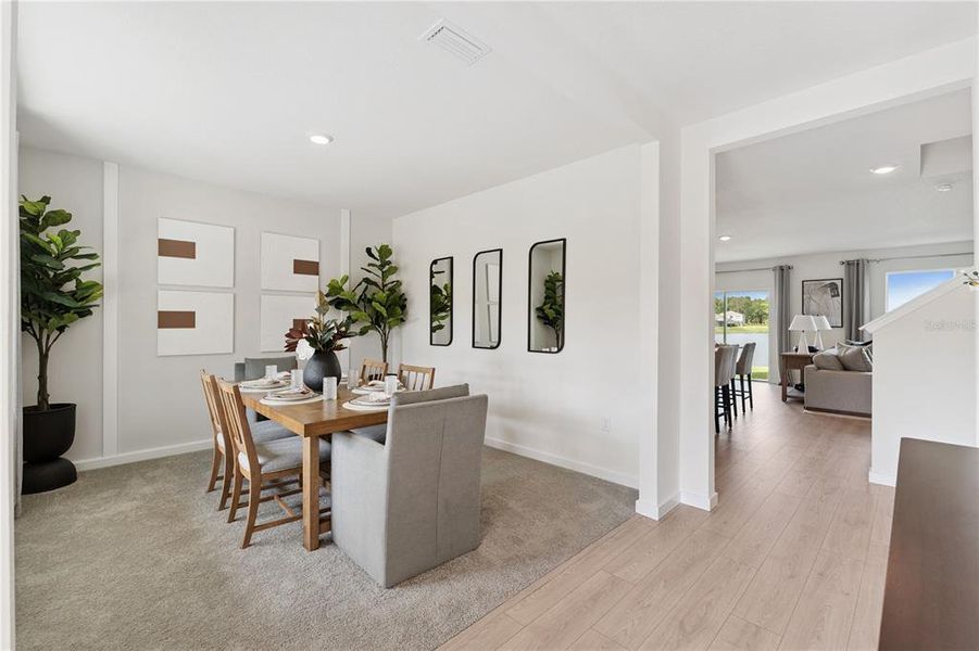 Furnished interior view inside a new home in , St. Cloud (Image 18). Furnished interior view inside a new home in , St. Cloud (Image 18).