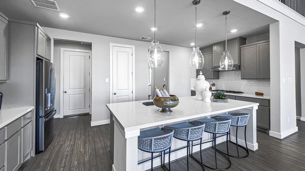 Furnished interior view inside a new home in Avalon at Cypress, Cypress (Image 13).