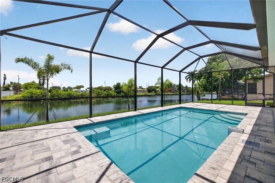 Exterior details and patio area of a home in Cape Coral, Cape Coral (Image 4). Exterior details and patio area of a home in Cape Coral, Cape Coral (Image 4).