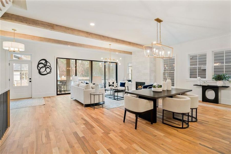 Furnished interior view inside a new home in Pendergrast Farm, Atlanta (Image 9).