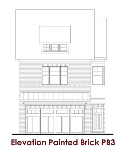 Exterior rendering of this home design in Millstone at Mundy Mill, Gainesville, GA (Image 4).