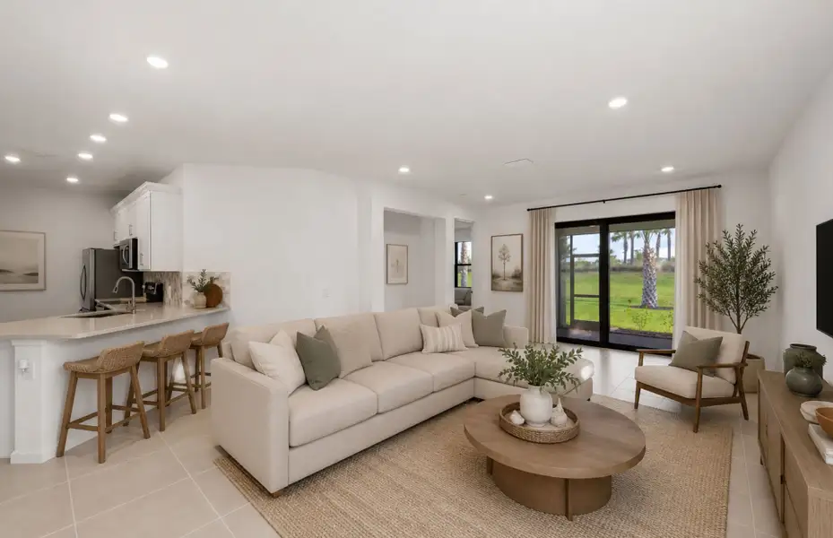 Furnished interior view inside a new home in Del Webb Naples, Ave Maria (Image 13).