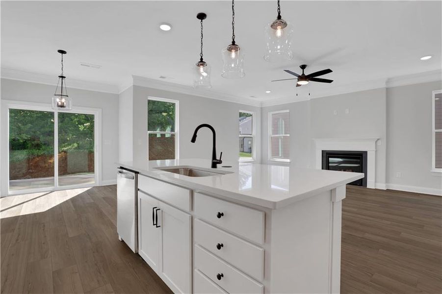 Furnished interior view inside a new home in Villas at Dawsonville, Dawsonville (Image 14).
