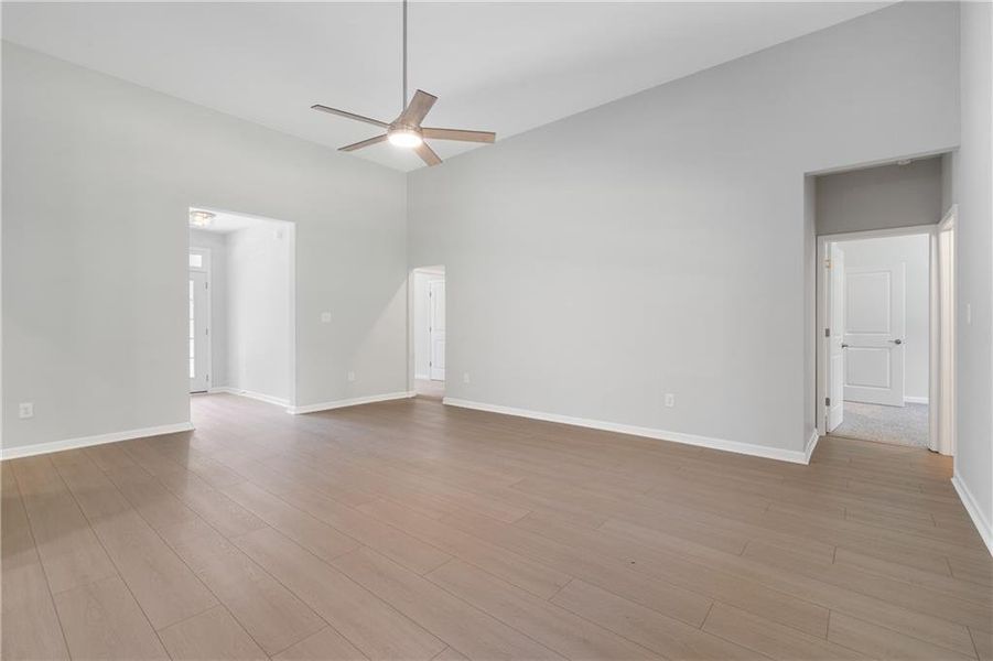 Spacious, unfurnished interior of a new home in , Gray (Image 53).