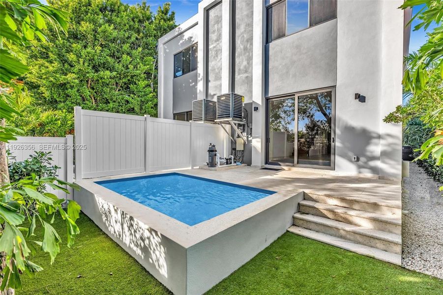 Exterior details and patio area of a home in , Miami (Image 29). Exterior details and patio area of a home in , Miami (Image 29).