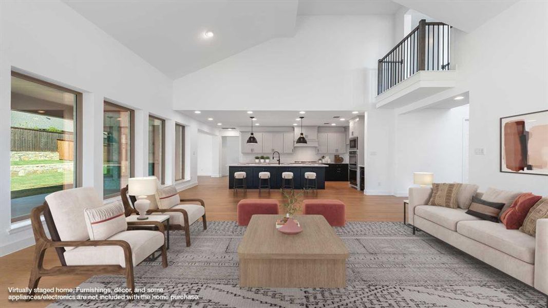 Furnished interior view inside a new home in Somerset Park 80', Rockwall (Image 12).